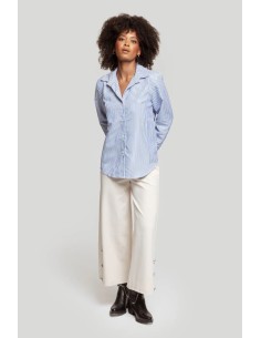 Pantalón Botones Beige 2