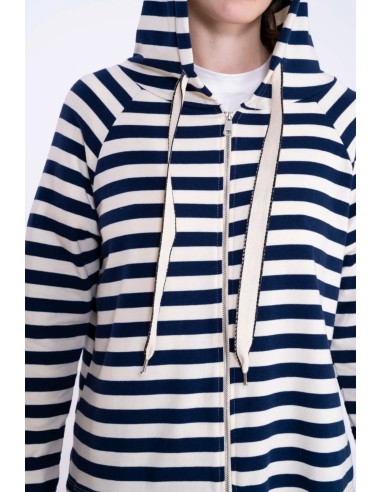 Sudadera Cremallera Rayas