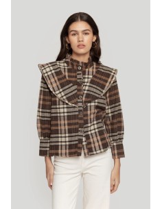 Camisa Escocesa Marrón