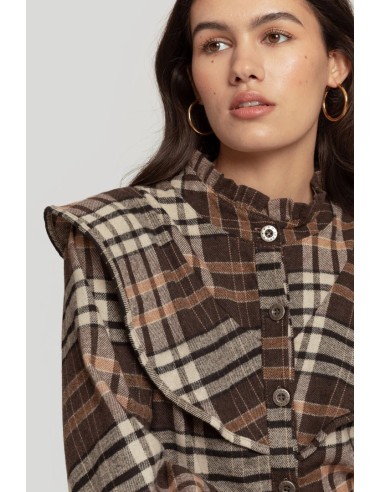 Camisa Escocesa Marrón