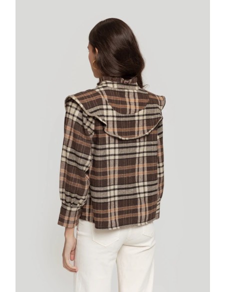 Camisa Escocesa Marrón