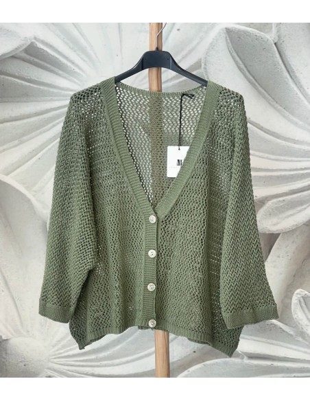 Cárdigan Botones Calado