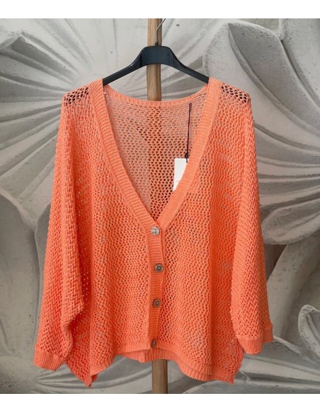 Cárdigan Botones Calado