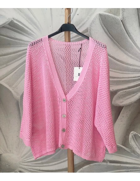 Cárdigan Botones Calado