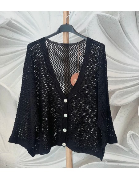 Cárdigan Botones Calado