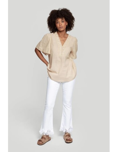 Jeans Flecos Blancos