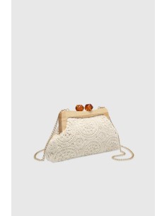Bolso Bordado Beige 2