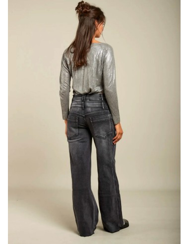 Denim Doble Cintura Negro