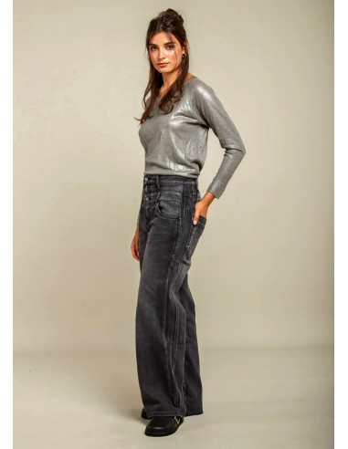 Denim Doble Cintura Negro