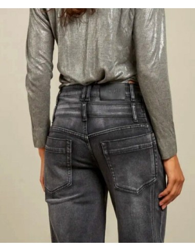 Denim Doble Cintura Negro