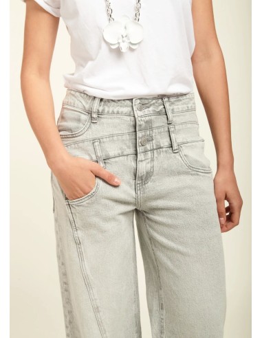 Denim Doble Cintura Gris