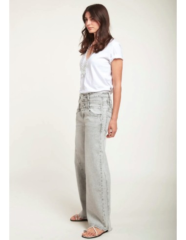 Denim Doble Cintura Gris