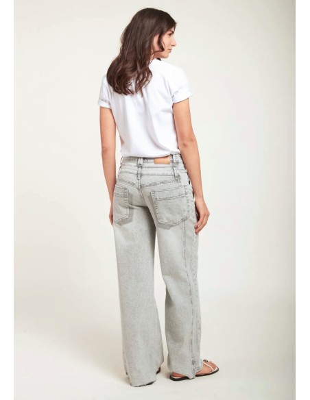 Denim Doble Cintura Gris