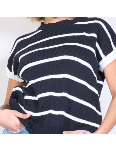Top Punto Rayas Manga Corta