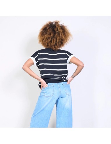 Top Punto Rayas Manga Corta