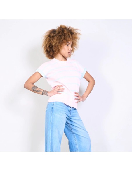 Top Punto Rayas Manga Corta