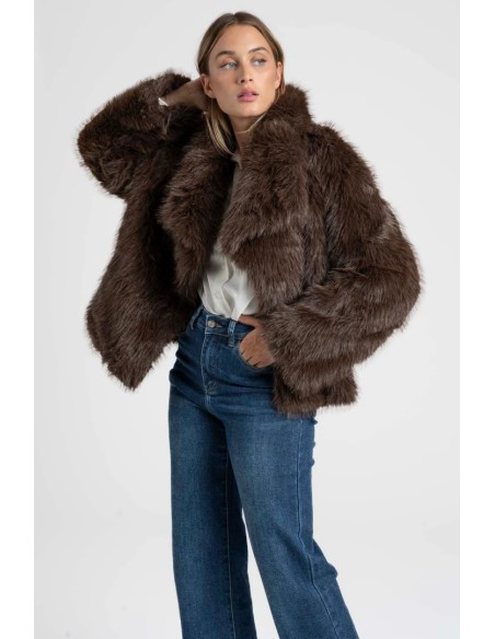 Chaquetón Pelo Marrón