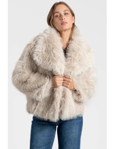 Chaquetón Pelo Beige 2