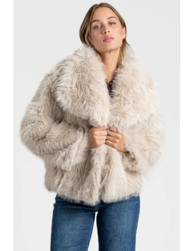 Chaquetón Pelo Beige