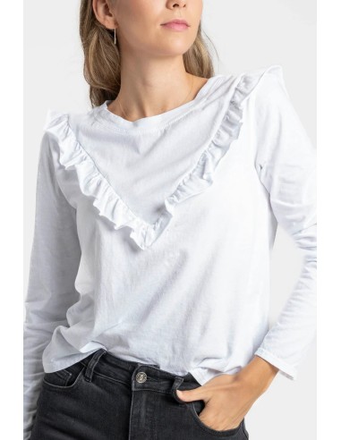 Camiseta Volante Blanca