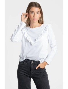 Camiseta Volante Blanca