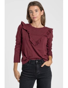 Camiseta Volante Granate