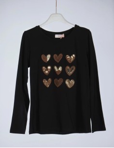 Camiseta M/L Corazones