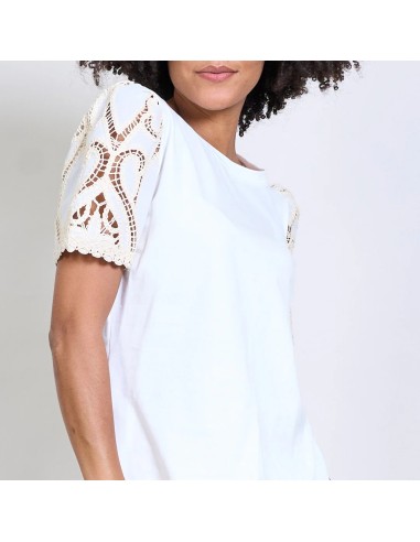 Camiseta Mangas Encaje