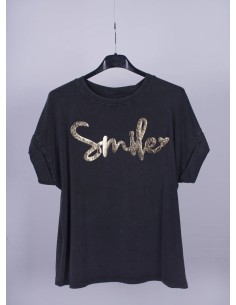Camiseta Smile Gris