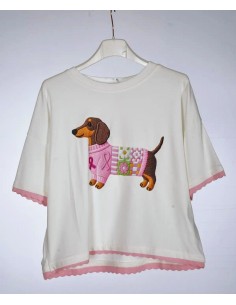 Camiseta Teckel  Rosa