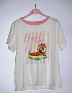 Camiseta Summer Vibes Rosa