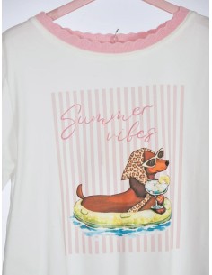 Camiseta Summer Vibes Rosa 2