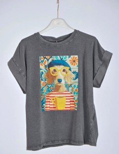 Camiseta Roma Gris Antracita