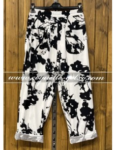 Pantalón Estampado Blanco 2
