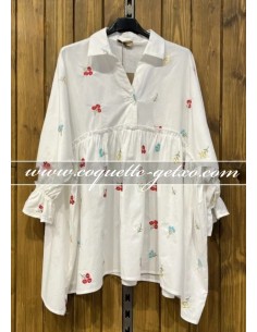Camisa Oversize Flores