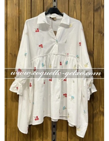 Camisa Oversize Flores
