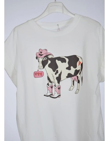 Camiseta Vaca Cowboy Blanca